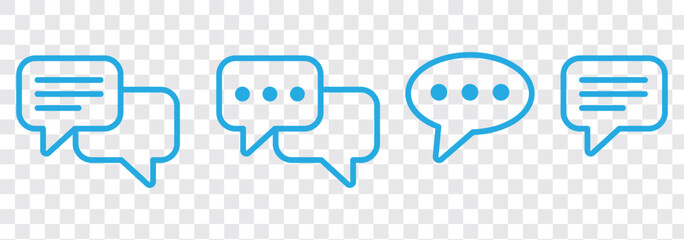 chat bubble message icon sign vector