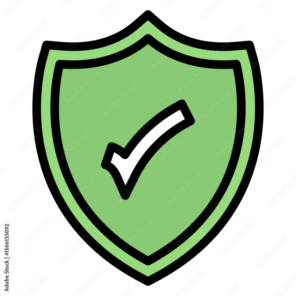 Poster shield icon vector image. can be used for information security.