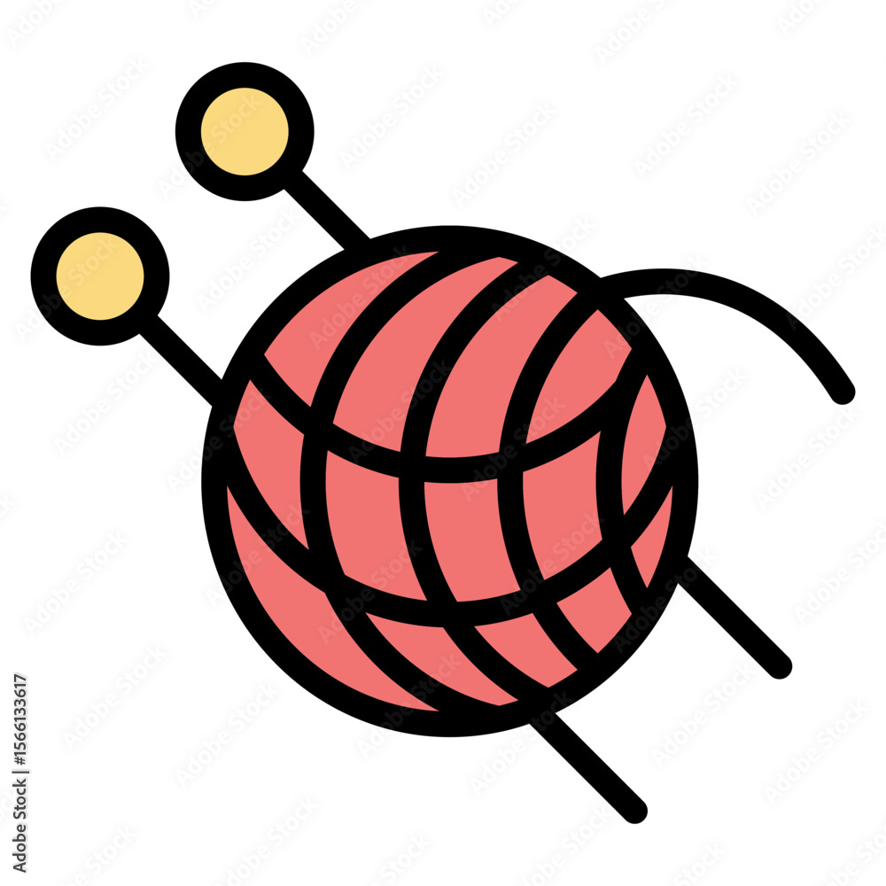 Aufkleber wool icon vector image. can be used for mining and crafting.