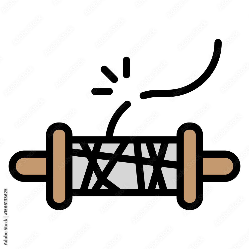 Poster string icon vector image. can be used for mining and crafting.