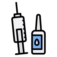 Vaccine Injection icon vector image. Can be used for Psychiatric Hospitals.