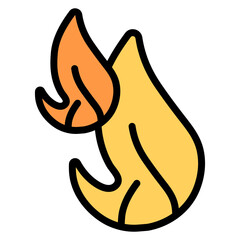 Flame icon vector image. Can be used for Oil And Gas.