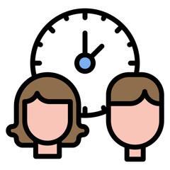 Speed Dating icon vector image. Can be used for Dating App.
