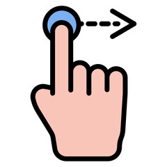 Swipe Right icon vector image. Can be used for Dating App.