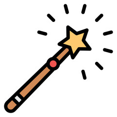 Kingdom Wand icon vector image. Can be used for Empire.