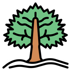 Royal Oak Tree icon vector image. Can be used for Empire.