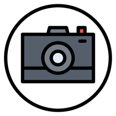 Photography Club icon vector image. Can be used for Social Club.