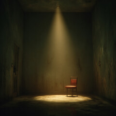 Stylish Loft Living Room with Industrial Lighting