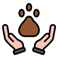 Animal Rights icon vector image. Can be used for Protesting and Civil Disobedience.
