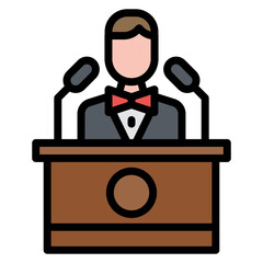 Politics icon vector image. Can be used for Protesting and Civil Disobedience.