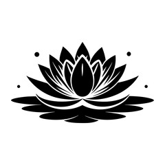  Lotus Flower Silhouette – Minimalist Floral Symbol Vector