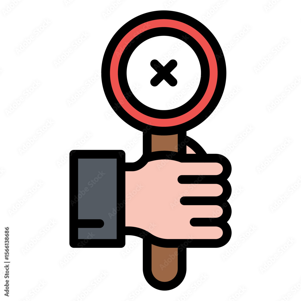 Poster strike icon vector image. can be used for protesting and civil disobedience.