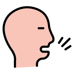 Shouting icon vector image. Can be used for Protesting and Civil Disobedience.