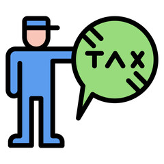 Tax Resistance icon vector image. Can be used for Protesting and Civil Disobedience.