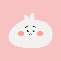 Cute steam bun character design wlwmwnt stock. chinese food element
