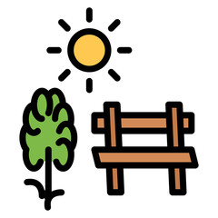 Outdoor icon vector image. Can be used for Lifestyles.