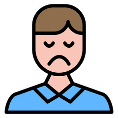 Sad icon vector image. Can be used for Lifestyles.