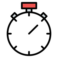 Stopwatch icon vector image. Can be used for Lifestyles.
