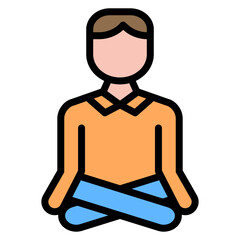 Yoga icon vector image. Can be used for Lifestyles.