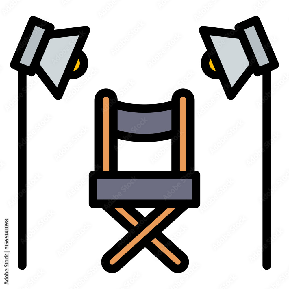 Poster casting icon vector image. can be used for filmmaking.