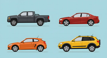 Fototapeta premium vector illustration of a car