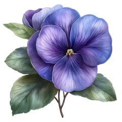 purple flower on transparent background