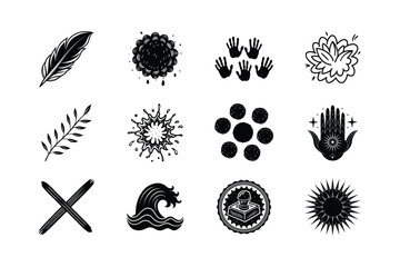 Fototapeta premium Hand-Drawn Black Paint Illustration for Creative Design