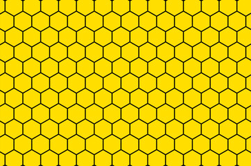 Abstract yellow Hexagon seamless pattern background honeycomb geometric texture. Can use for banner, backdrop, presentation, wallpaper, simple elements or all digital purpose.