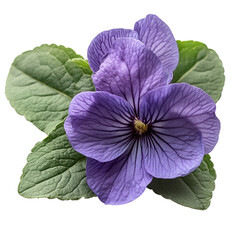 purple flower on transparent background