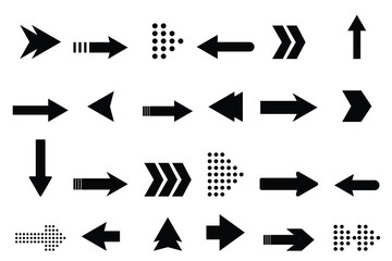 Arrow icon vector set. Arrow icon vector illustration. Editable stroke.