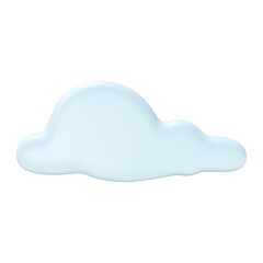 This softly rendered 3D cloud floats serenely, evoking a sense of calm and airiness.