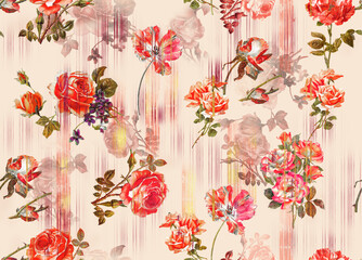 allover garment and saree design for printing