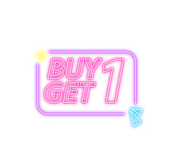 Neon Buy 1 Get 1 Signboard
