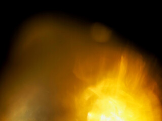 Colorful light leaks on black background for design and special effects. Retro film look. Abstract...