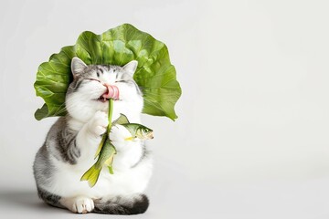 Purr-fect Adventures: A Cute Little Cat Yawning, Swimming, and Catching Fish – A Whimsical Tale of Feline Charm
Meet the most endearing little cat, captured in three delightful moments: mid-yawn with 