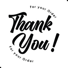 Thank You for Your Order. Elegant Thank You for Your Order Design with Stylish Graphics. Sophisticated Thank You for Your Purchase Image with Modern Elements. Chic Thank You for Your Order Graphic