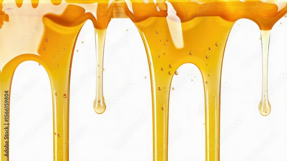Poster a close-up view of a dripping liquid on a white surface, ideal for use in medical or scientific illu