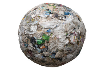 Sphere of trash, global waste