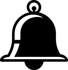 Classic School Bell Monochrome Illustration