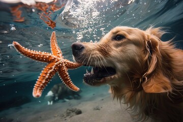 Golden Energy Unleashed: Golden Retrievers Diving, Playing Ball, Skateboarding, and Frolicking Together – A Joyful Showcase of Canine Vitality
Witness the boundless enthusiasm of Golden Retrievers in 