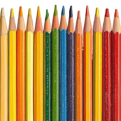 Colorful pencils art supplies drawing tools stationery for artists and students art