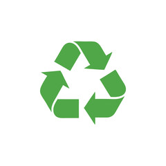 Obraz premium Emblematic Green Recycle Symbol Promoting Sustainability and Environmental Consciousness for a Greener Future and Waste Reduction
