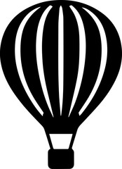 Obraz premium Hot Air Balloon Silhouette Icon