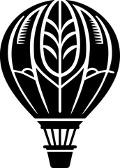 Hot Air Balloon Silhouette Icon