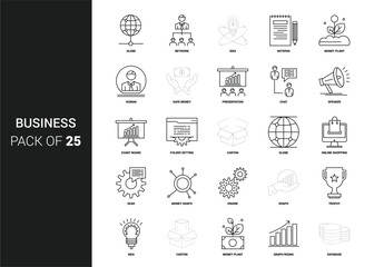 set of vector icons for web design