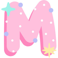 Playful Pastel Alphabet Letters