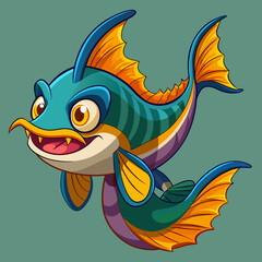 vector illustration of a fish