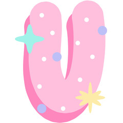 Playful Pastel Alphabet Letters