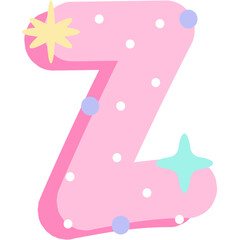 Playful Pastel Alphabet Letters