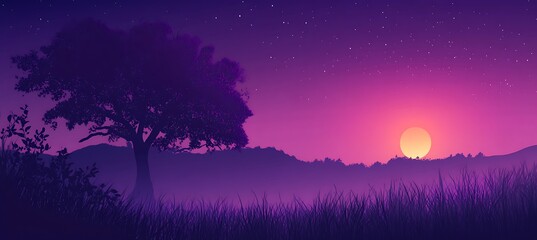 A_twilight_purple_gradient background.